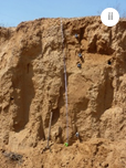 Sampling for OSL dating in exposed dune sections in the UAE and Pakistan