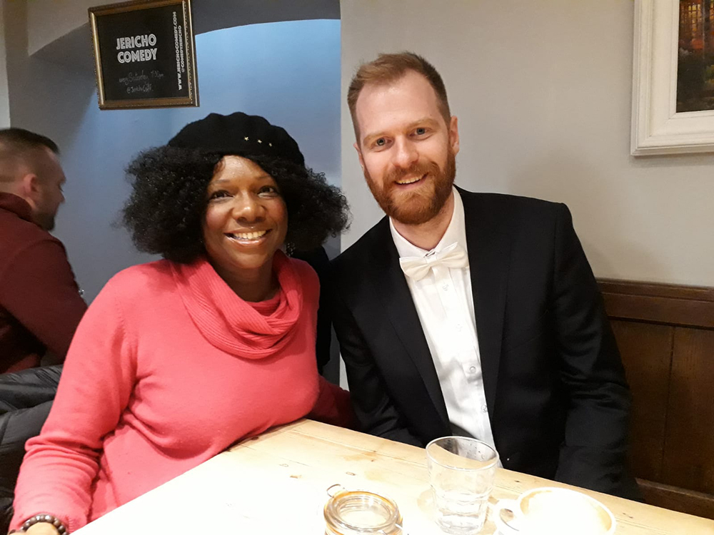 Image: Patricia with doctoral student Hanno Brankamp after his graduation