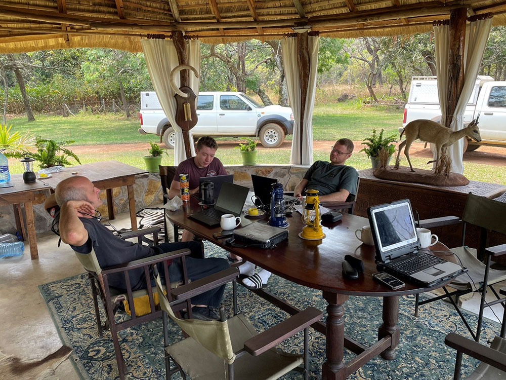 The office, Nchila Camp, NW Zambia