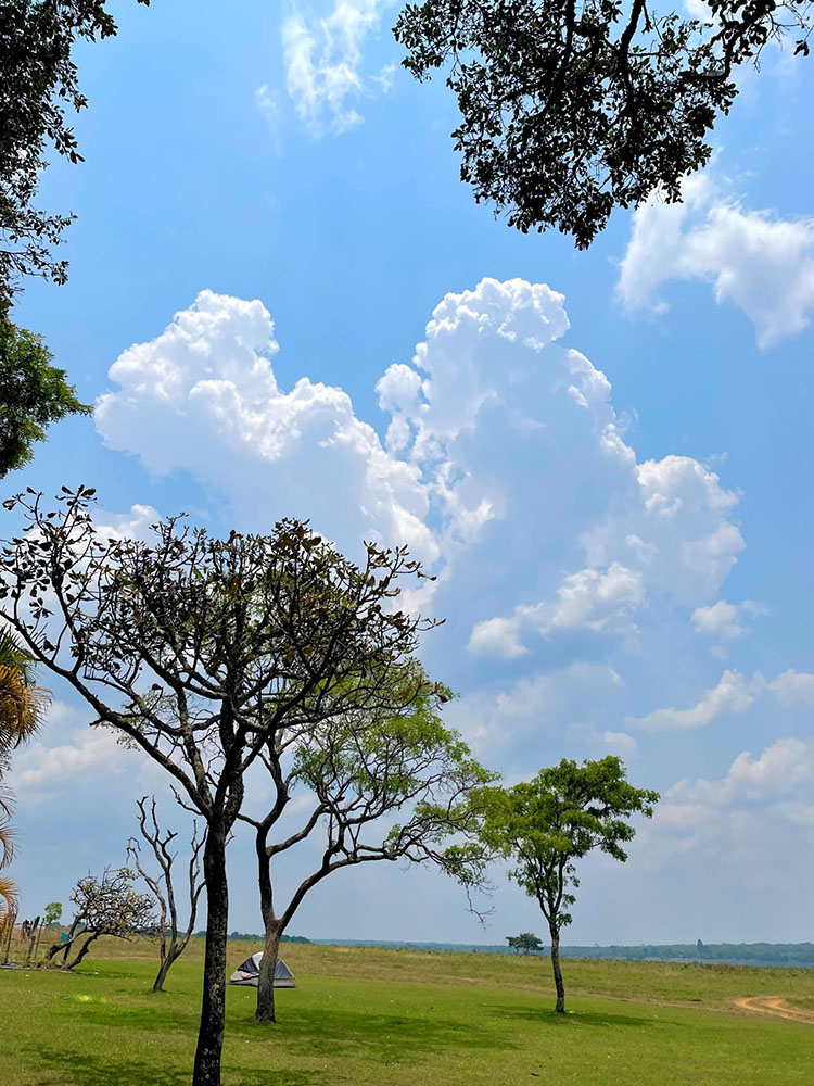 Clouds building over Nchila Camp, NW Zambia