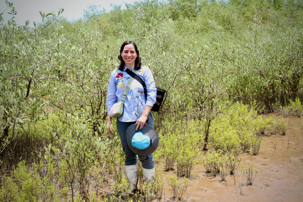 Paola in the field