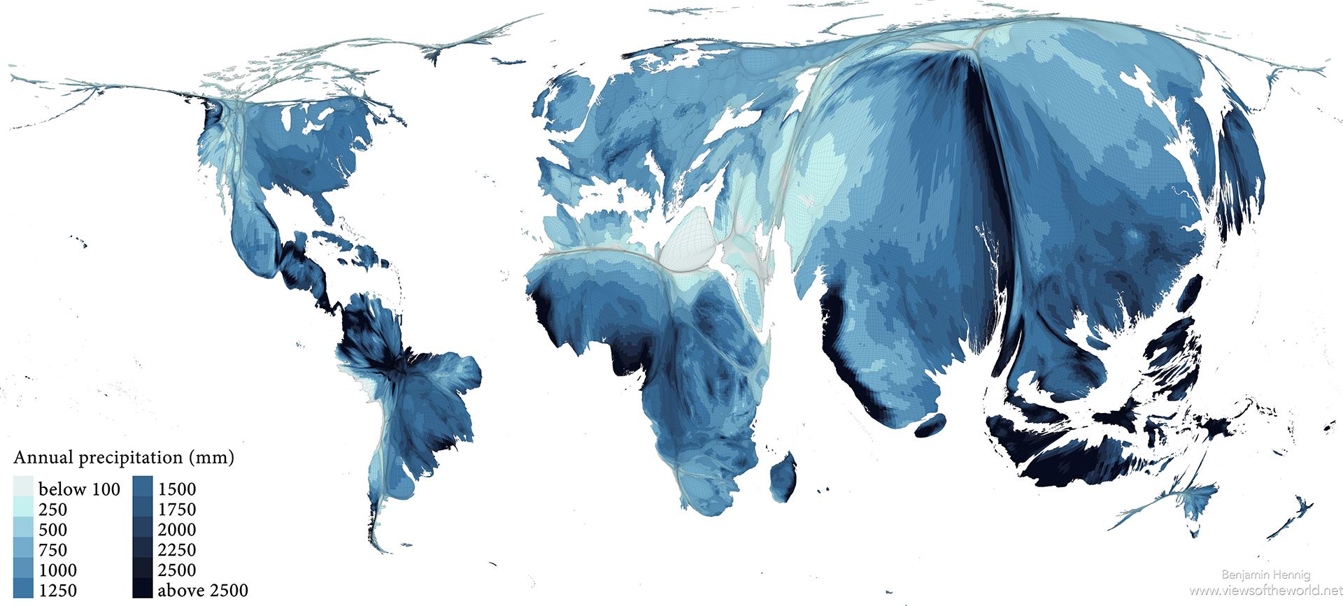 Map 7: Global precipitation patterns