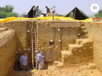 Sampling for OSL dating in exposed dune sections in archaeological sites in India and Sudan