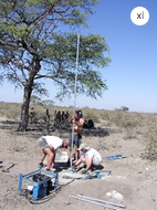 Sampling for OSL dating using hand and hydraulic augers in Nambia and Botswana