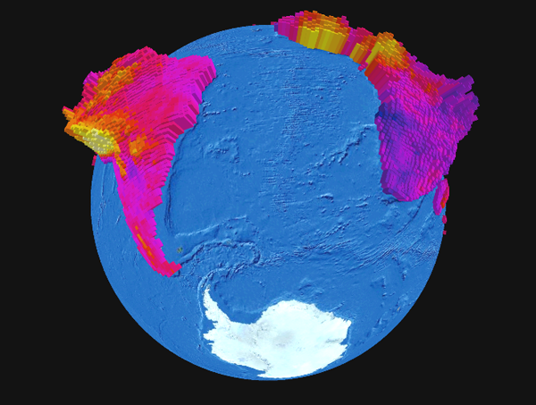 The richness and average relatedness of mammal species in Africa and South America