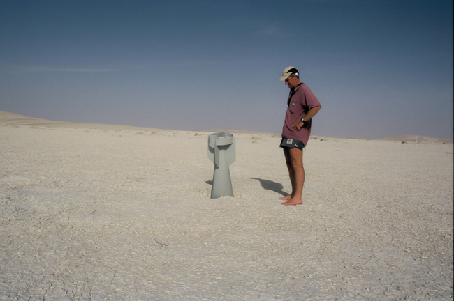 Richard Washington in the Bodele Depression.