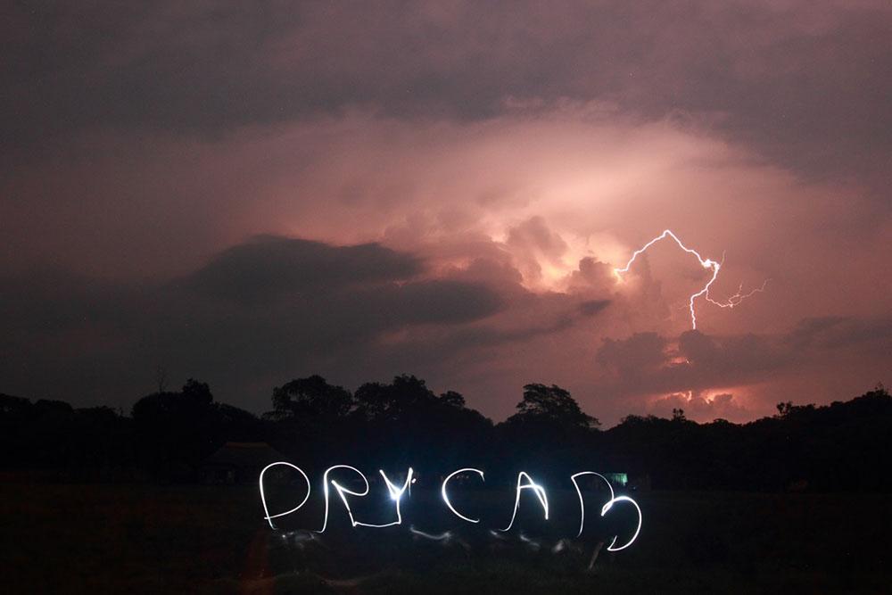 Storms over the Democratic Republic of Congo from the DRYCAB camp at Nchila in NW Zambia (photo Charlie Knight).