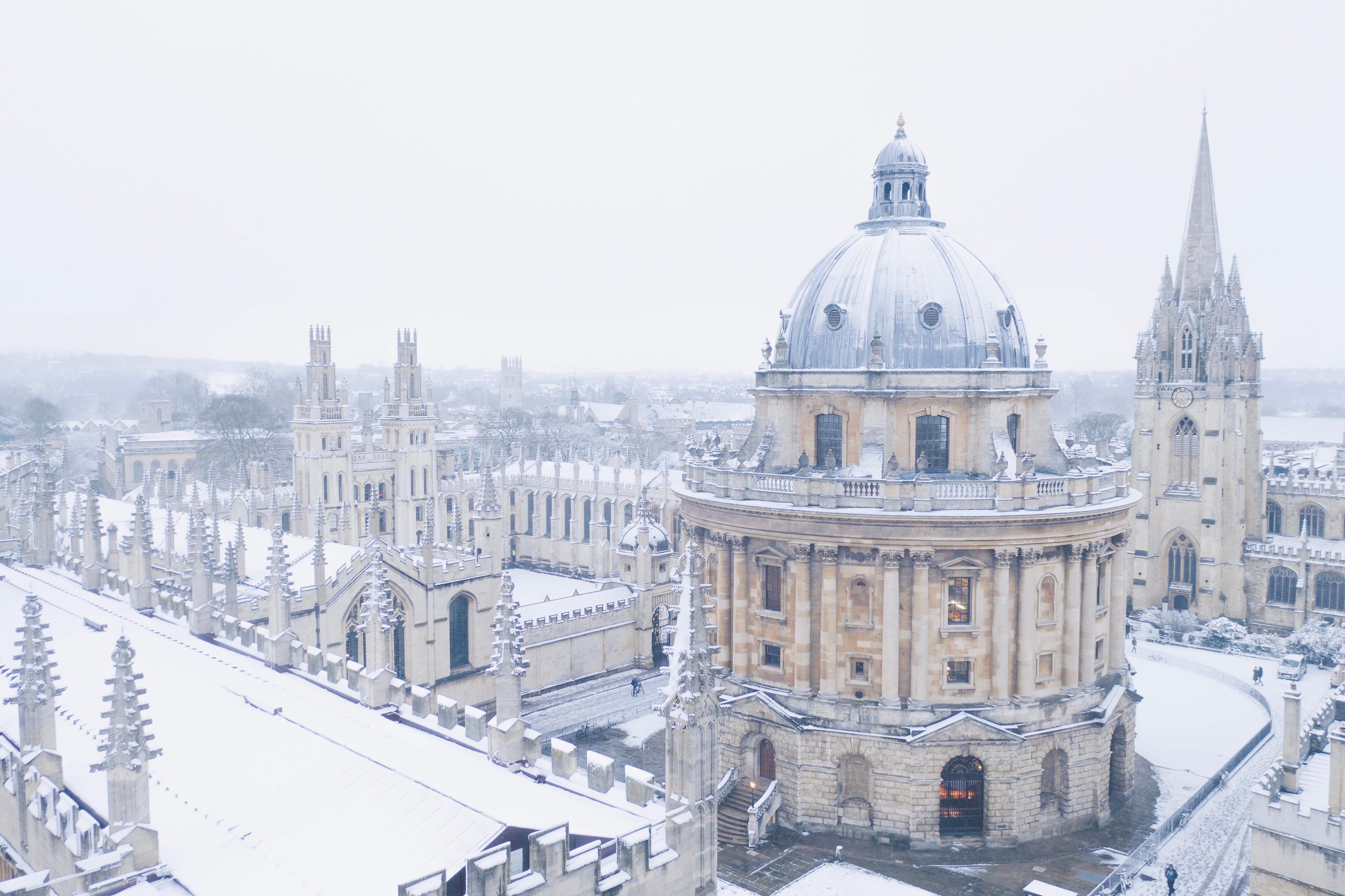 Oxford in snow