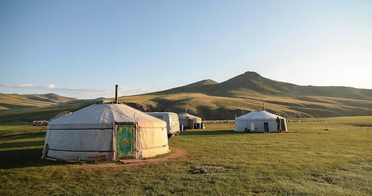 Yurts in Mongolia