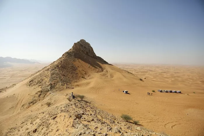 A rocky outcrop in Sharjah, UAE